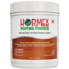 Hormex Rooting Powder #16 (1.60 IBA) - Rooting Hormone for Difficult Hardwood Plants & Tree Cuttings