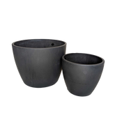 Black and TerraCotta Eco Pots