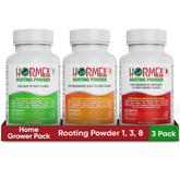 Hormex Rooting Powder Pack #1, 3, 8 - Rooting Hormone for Delicate and Common Houseplants to Semi-Hardwood, Medicinal Plants and Tree Cuttings