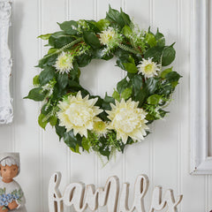 20” Protea Artificial Wreath