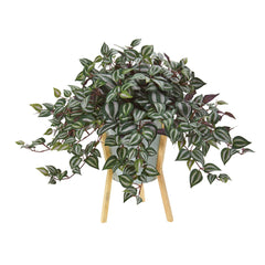 21” Wandering Jew Artificial Plant in Green Planter with Legs