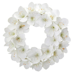 24” Amaryllis Artificial Wreath
