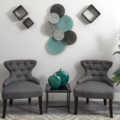 2.5’ x 1’ Layered Metal Wall Art Decor