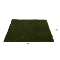 3’ x 4’ Artificial Professional Dark Grass Turf Carpet UV Resistant (Indoor/Outdoor)