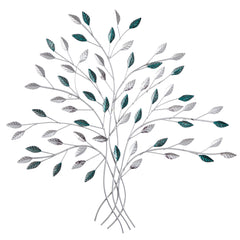 30” x 30” Hand-Painted Metal Tree of Life Wall Art Decor