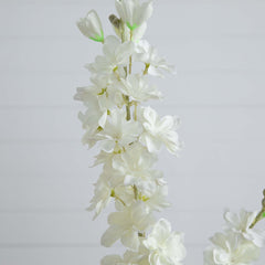 33" Artificial Delphinium Flower Stems- Set of 3