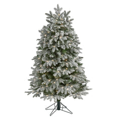 5' Flocked Colorado Mountain Fir Artificial Christmas Tree