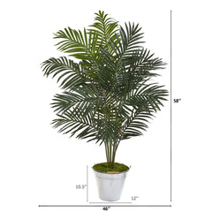 58” Paradise Palm Artificial Tree in Metal Bucket