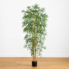 6' Fancy Style Slim Bamboo Silk Tree