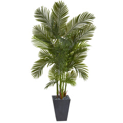70” Areca Palm Artificial Tree in Slate Planter