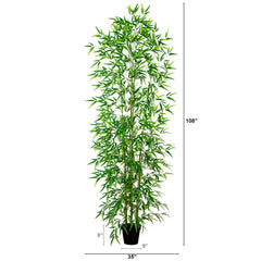 9’ Artificial Green Bamboo Tree