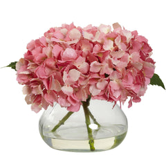 Artificial Blooming Hydrangea in Vase