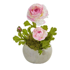Ranunculus Artificial Arrangement (Set of 2)