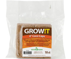 GROW!T Coco Caps, 4", pack of 10 - All U Need Garden Supply