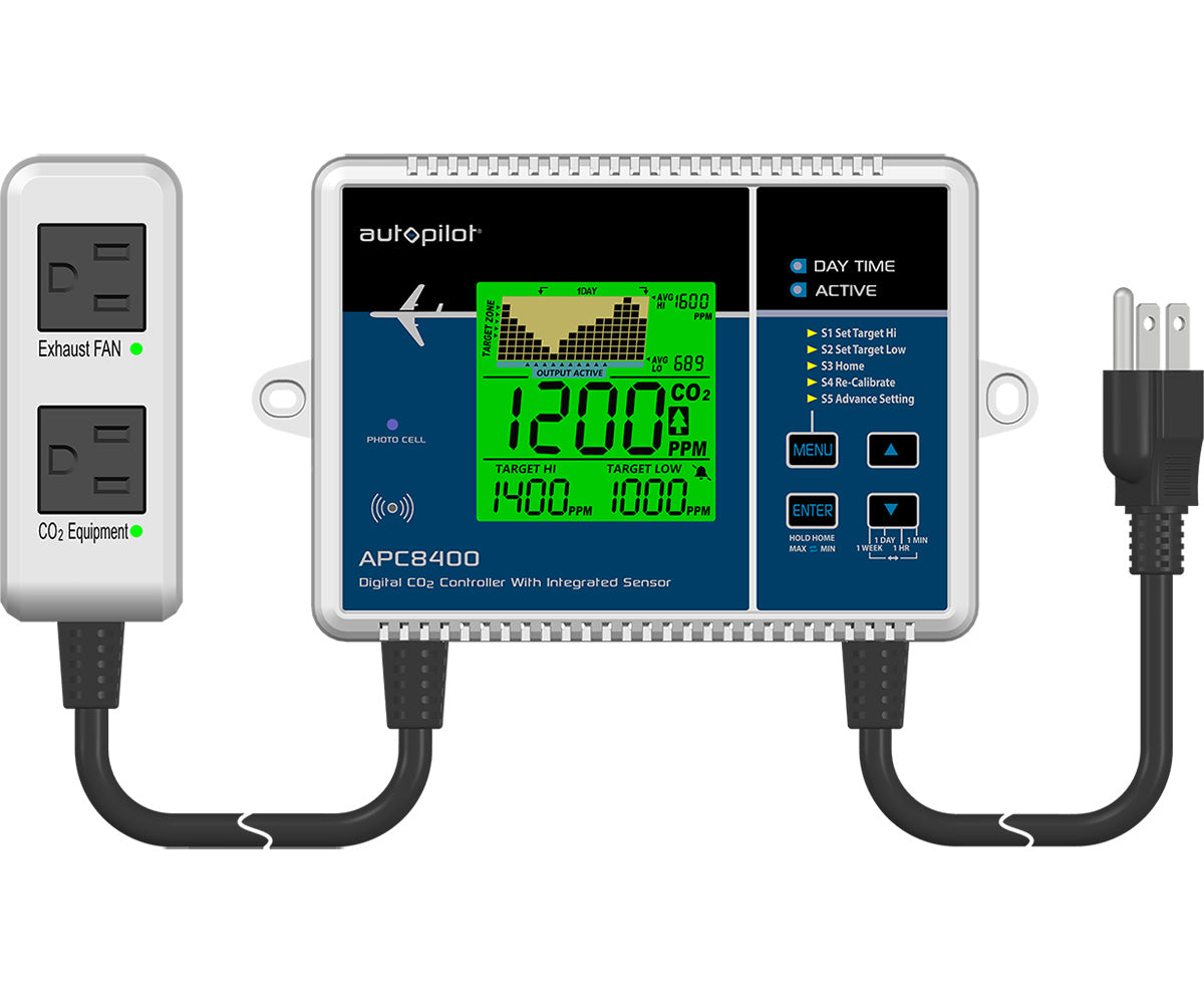 Autopilot 8400 Digital CO2 Controller with Integrated Sensor - All U Need Garden Supply