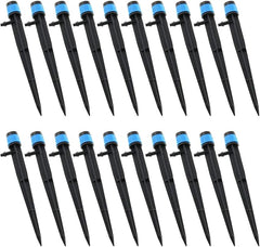 E-outstanding 20-Pack Irrigation Drippers 360 Degrees Adjustable Full Circle Type Micro Spray Drip Emitters Watering Sprinklers Garden Water Irrigation System Sprayers