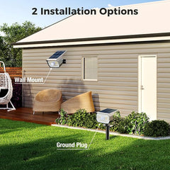 Solar Spot Lights Outdoor Motion Sensor with 3 Modes, [ 12 Pack/56 LED ] 2-in-1 Auto On/Off Solar Landscape Lighting for Outside Yard Wall Garden Path, Cool White