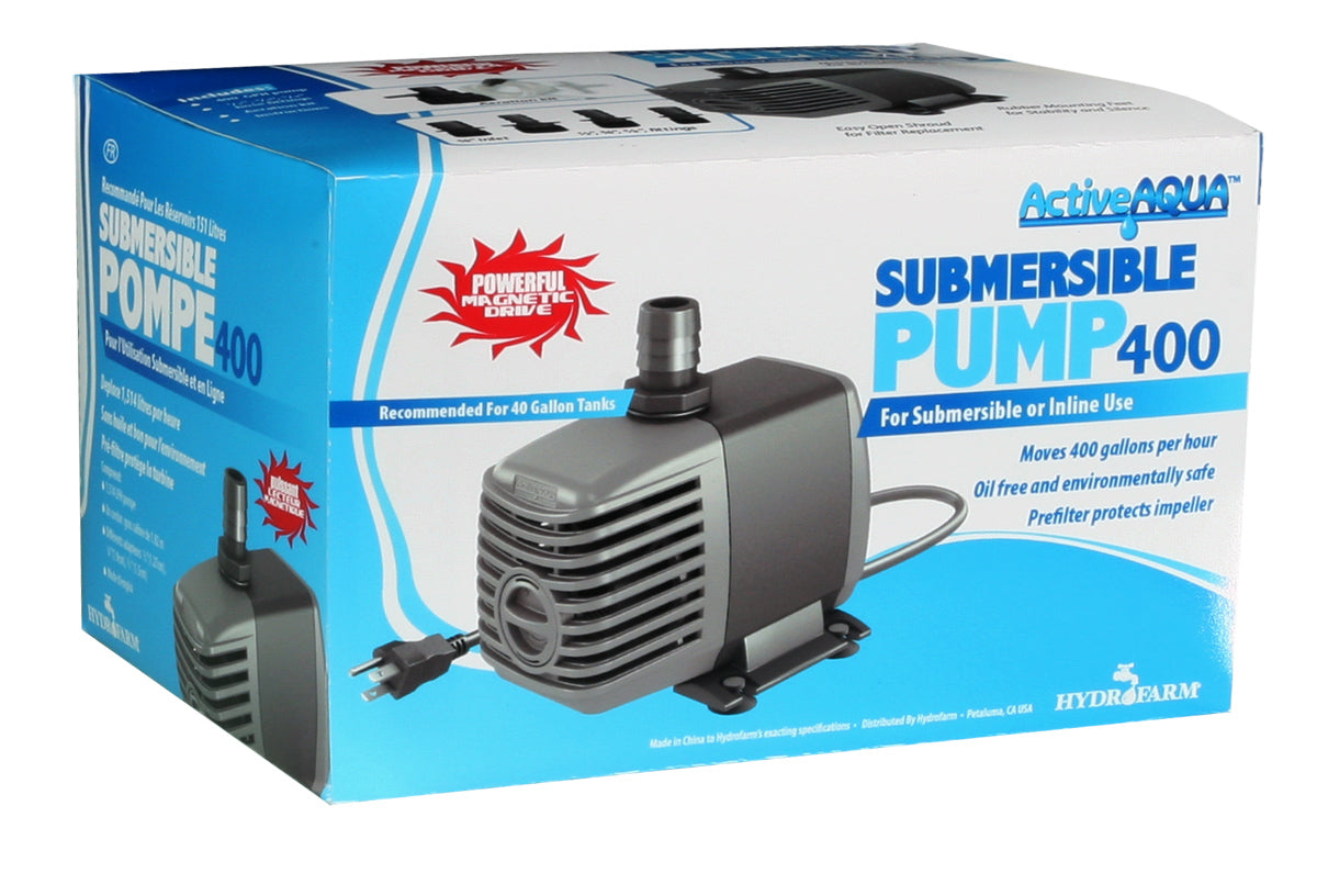 Active Aqua Submersible Water Pump, 370 GPH