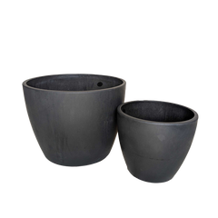 Black and TerraCotta Eco Pots