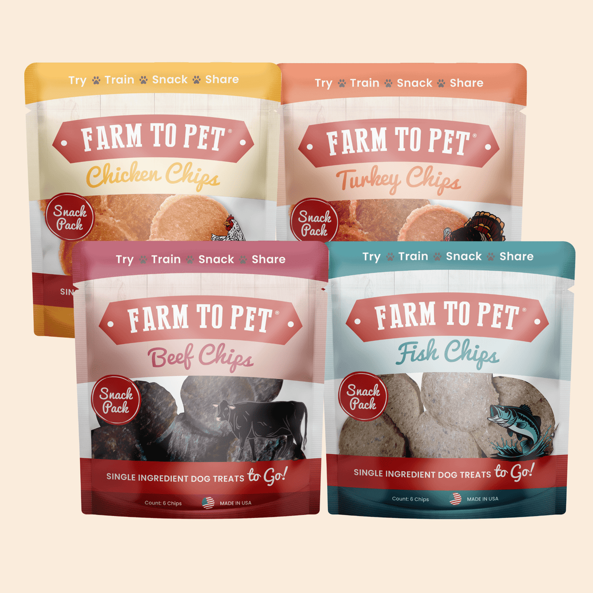 Snack Pack Dog Treat Sampler