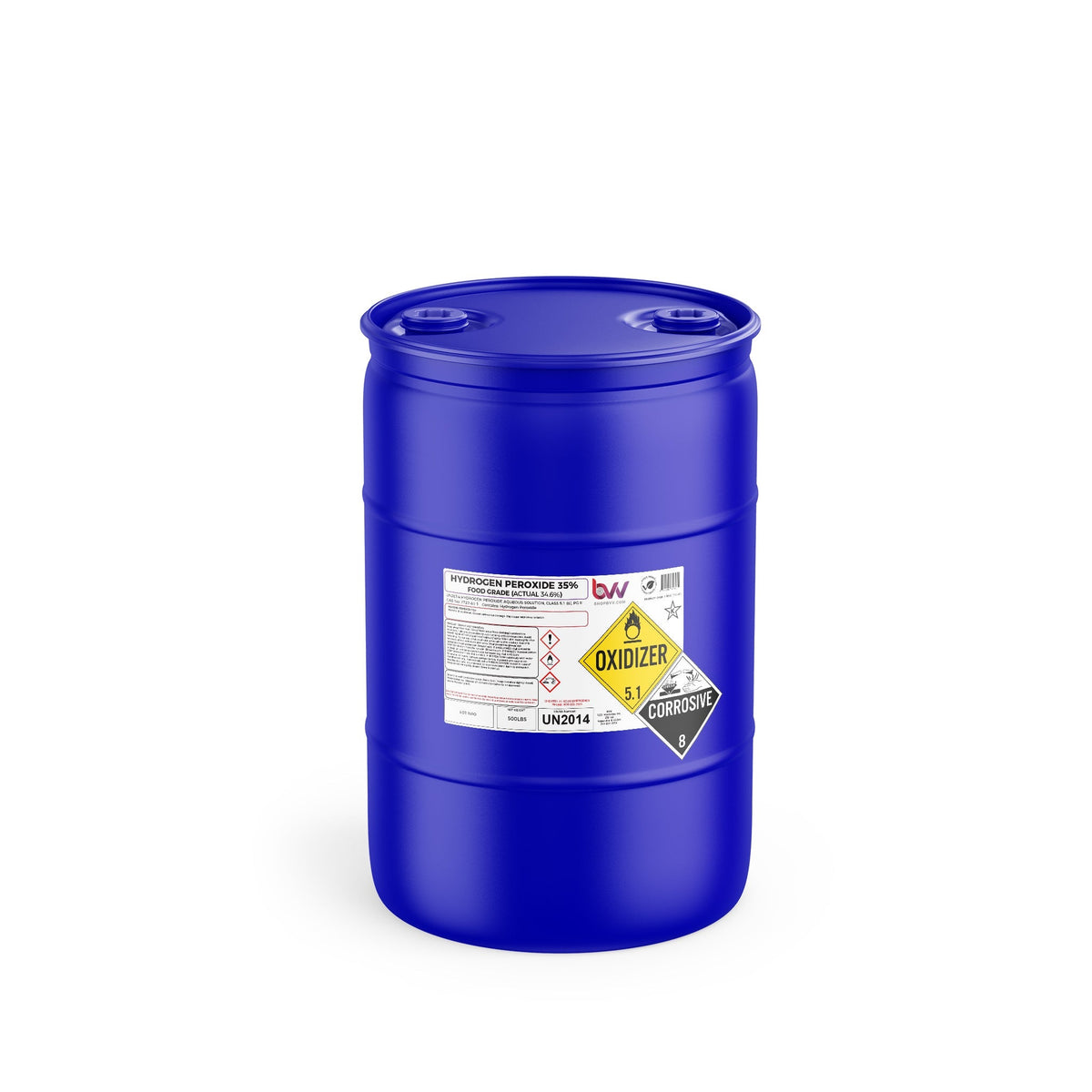 BVV™ 35% Food Grade Hydrogen Peroxide H2O2 (Food Grade) - 55 Gallon Drum