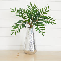 12” Aluminum Tear Drop Flower Vase