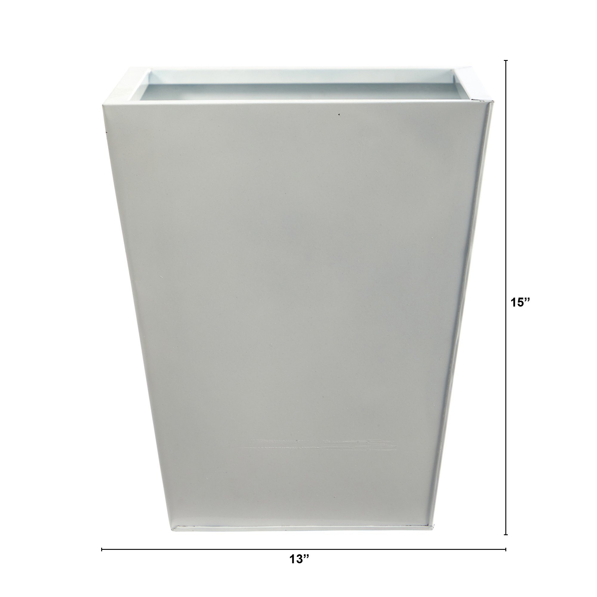 15” Classic Square Metal Planter