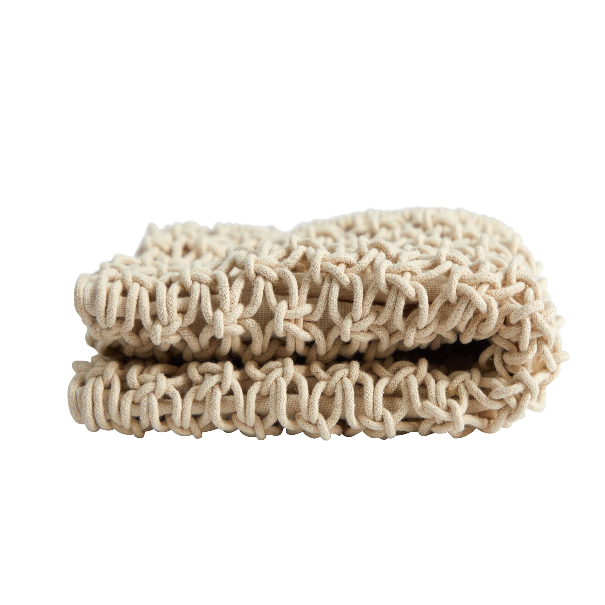 18” BOHO Fringed Woven Macrame Decorative Pillow Cover