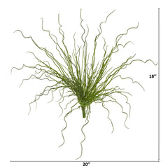 18” Curly Grass Artificial Plant (Set of 6)