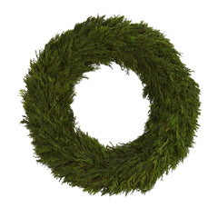 18” Cypress Preserved Wreath