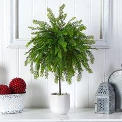 2' Northern Californian Cedar Canopy Artificial Tree in Decorative Planter