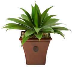 26” Agave Succulent Artificial Plant in Brown Planter