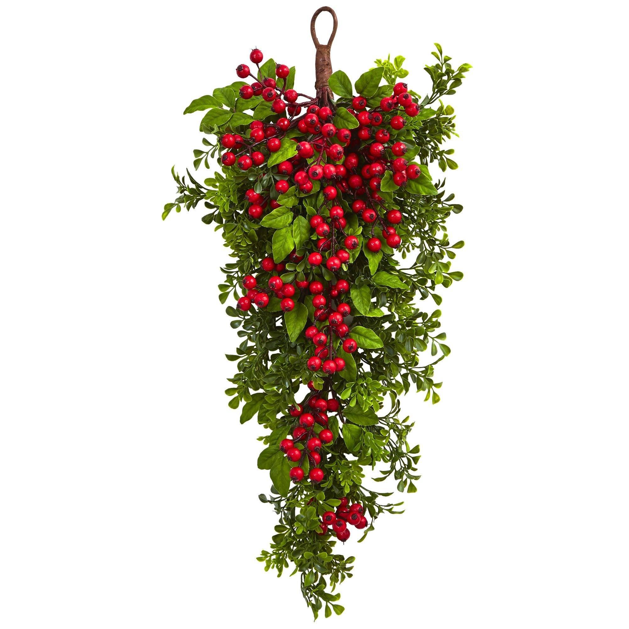 26” Berry Boxwood Teardrop
