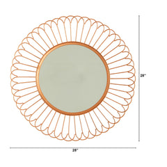 28” Starburst Mirror Wall Decor