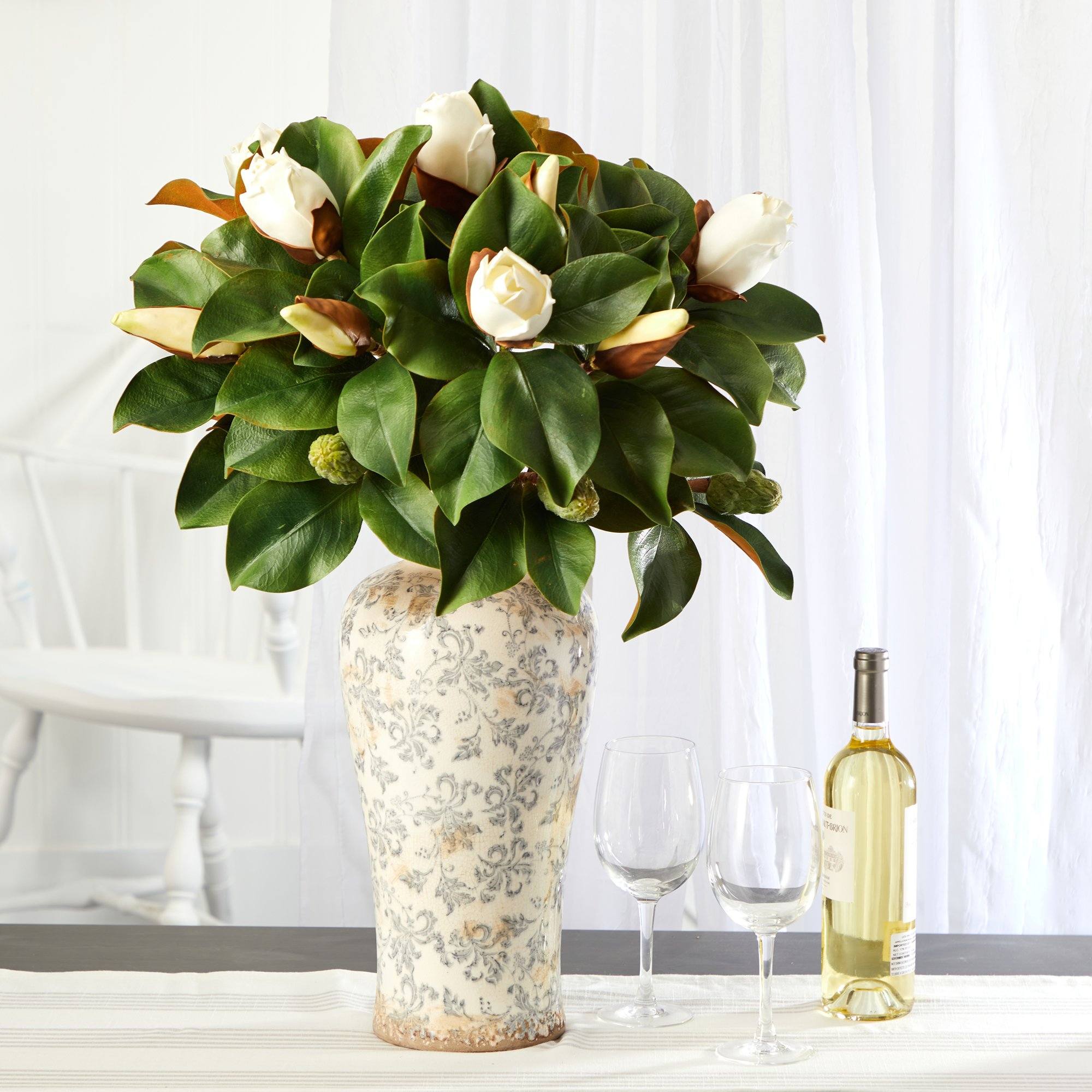 29” Magnolia Artificial Plant in Designer Planter