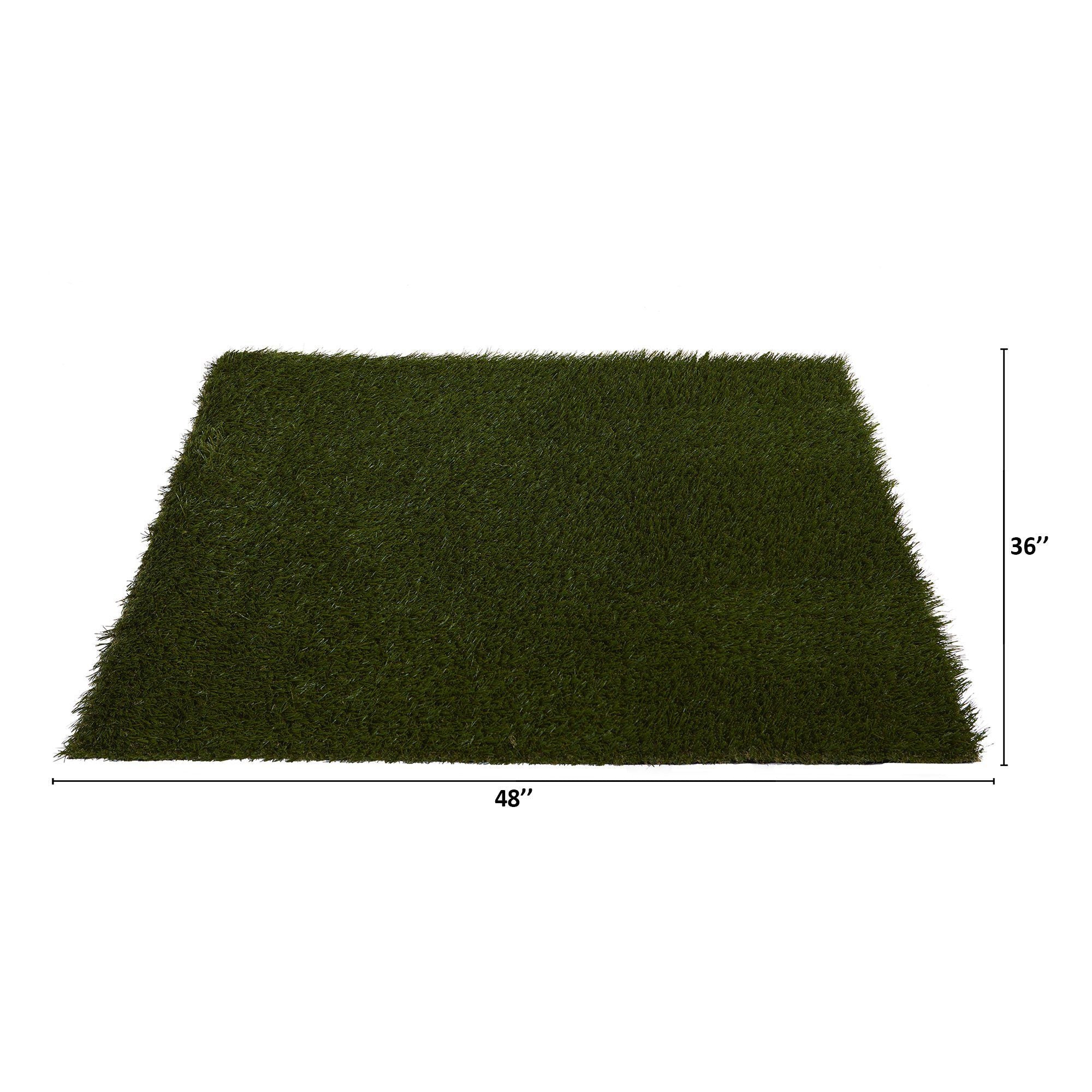 3’ x 4’ Artificial Professional Dark Grass Turf Carpet UV Resistant (Indoor/Outdoor)