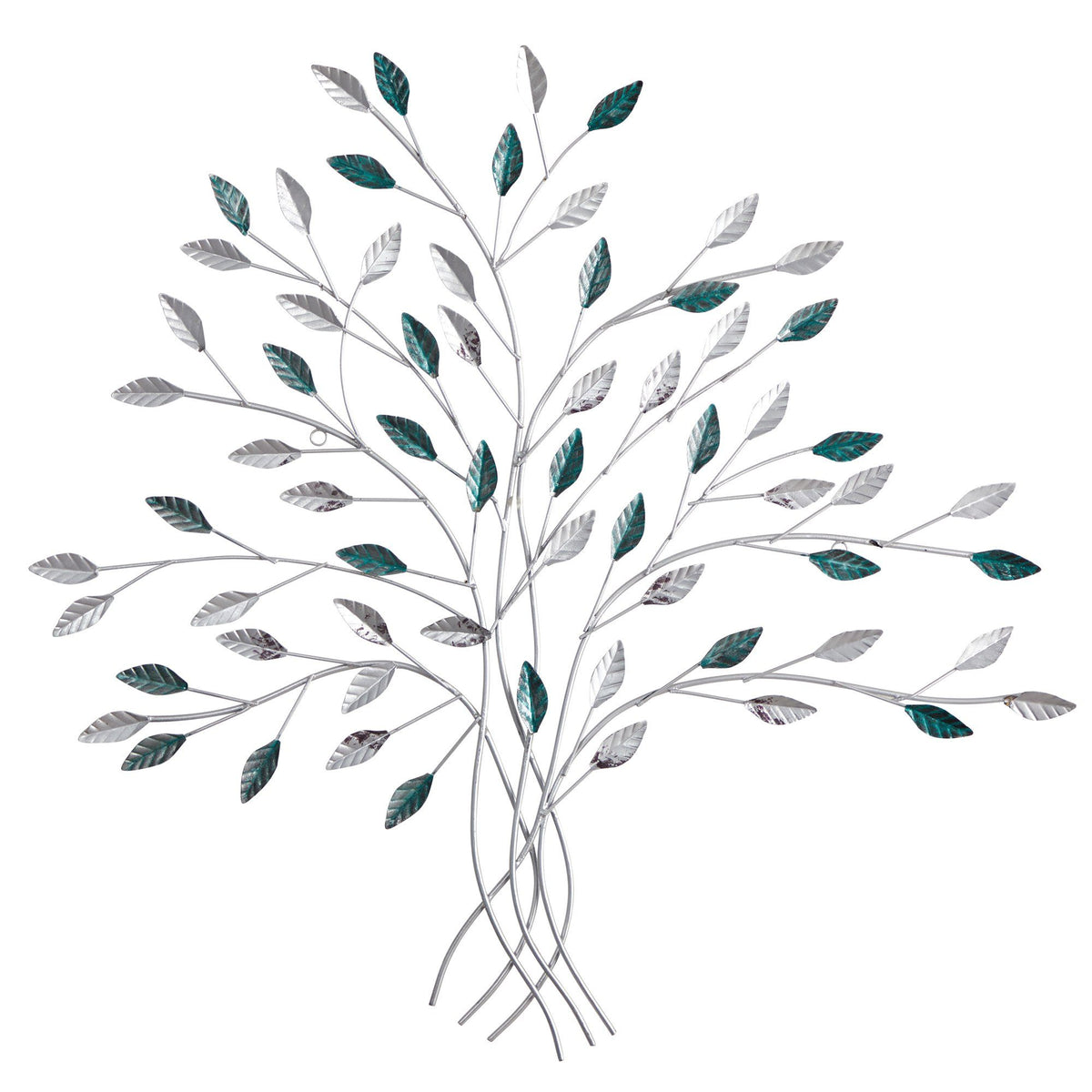 30” x 30” Hand-Painted Metal Tree of Life Wall Art Decor