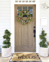 33” Boxwood Topiary Spiral Artificial Tree (Indoor/Outdoor)