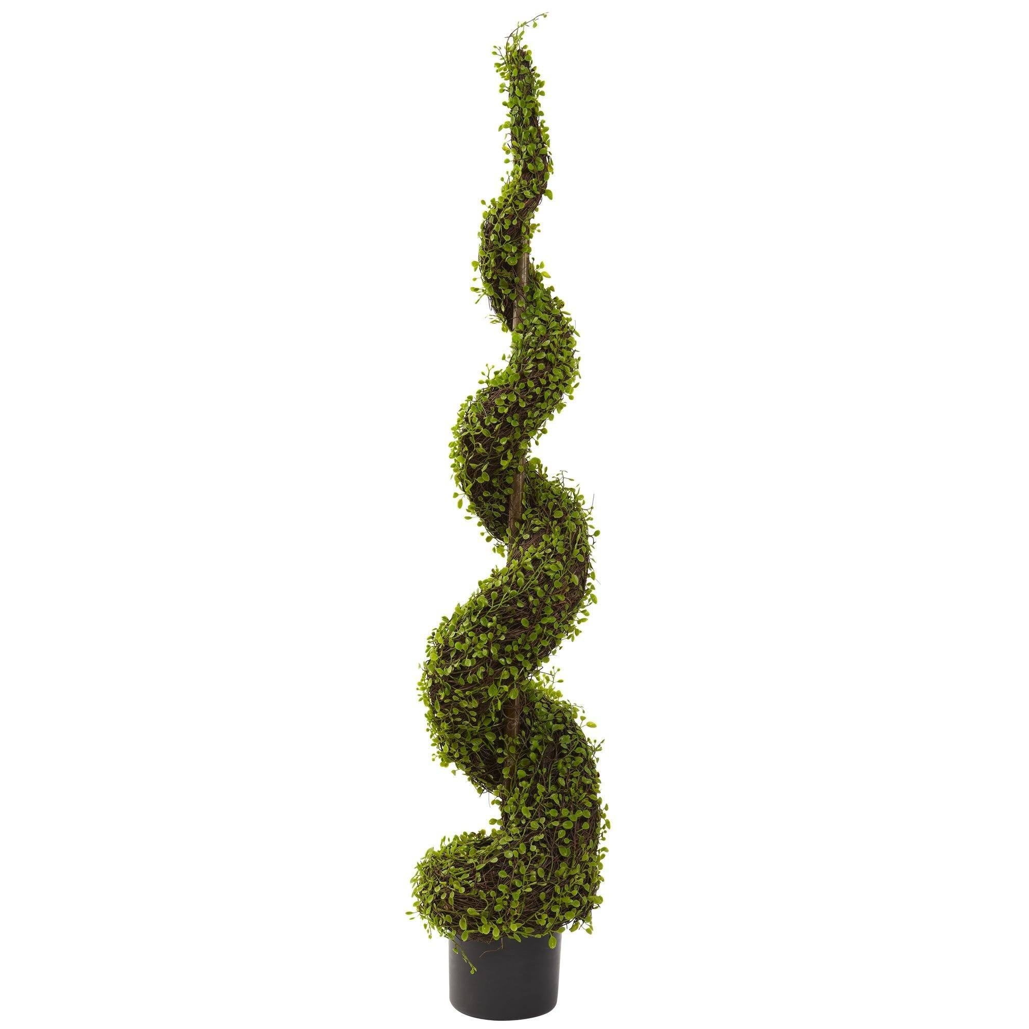 4' Artificial Muehlenbeckia Spiral Tree