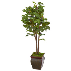 49” Fig Artificial Tree in Decorative Planter