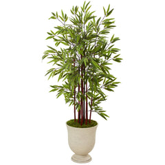 5’ Bamboo Artificial Tree in Decorative Urn