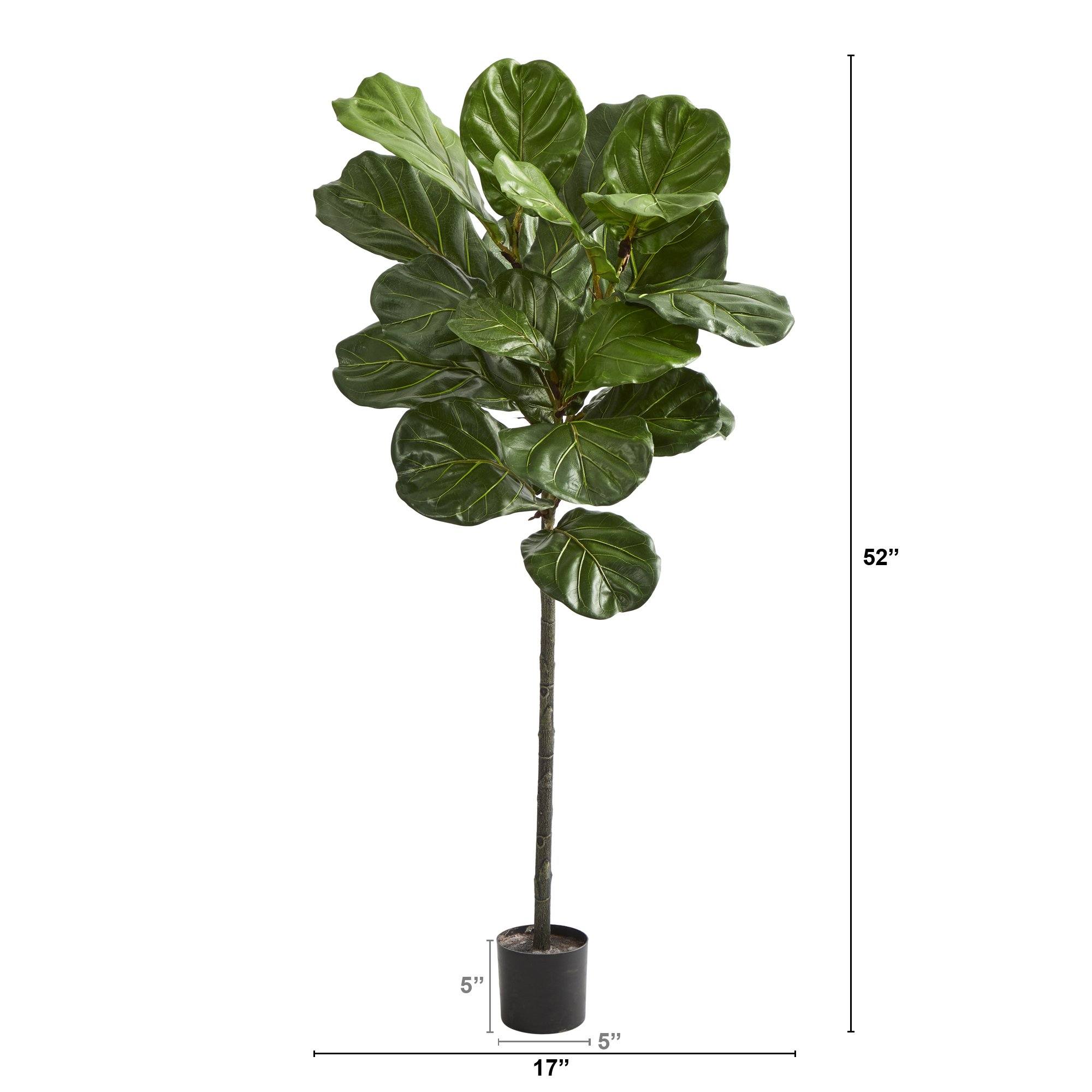 52” Fiddle Leaf Artificial Tree