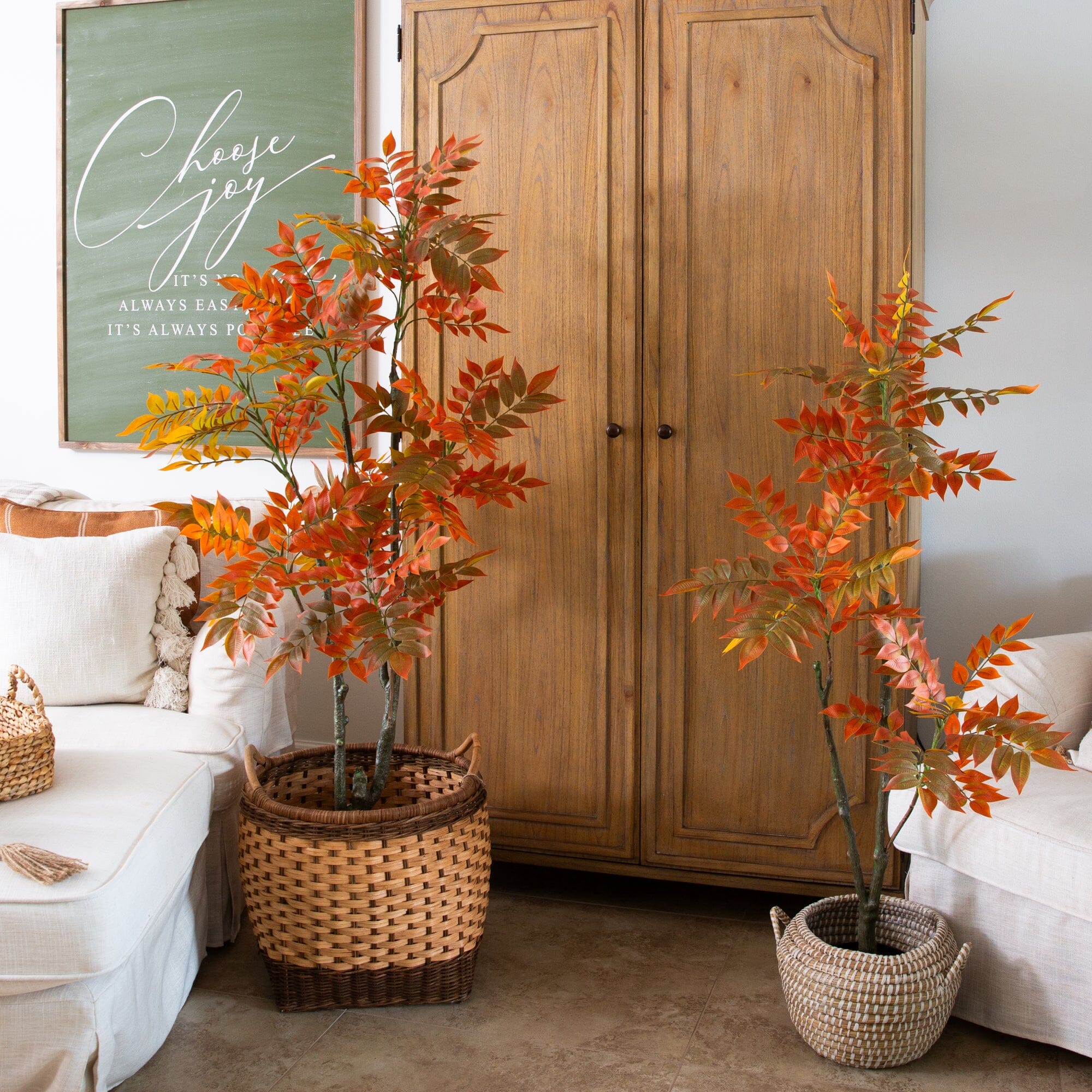 5' Autumn Sumac Artificial Fall Tree