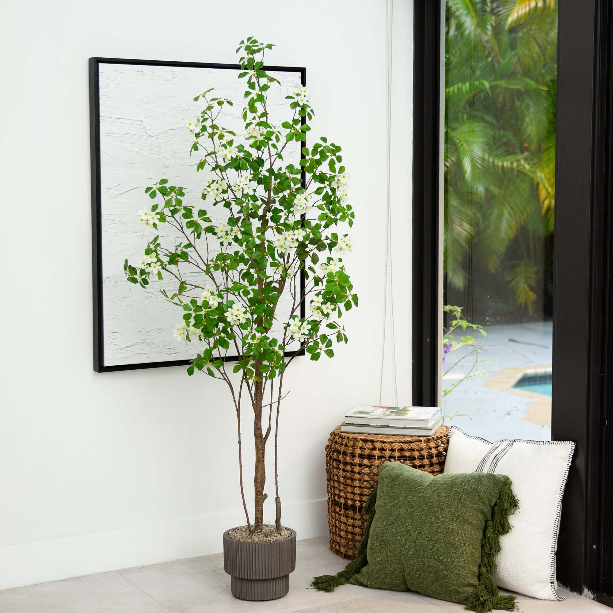 6’ Artificial Dogwood Tree