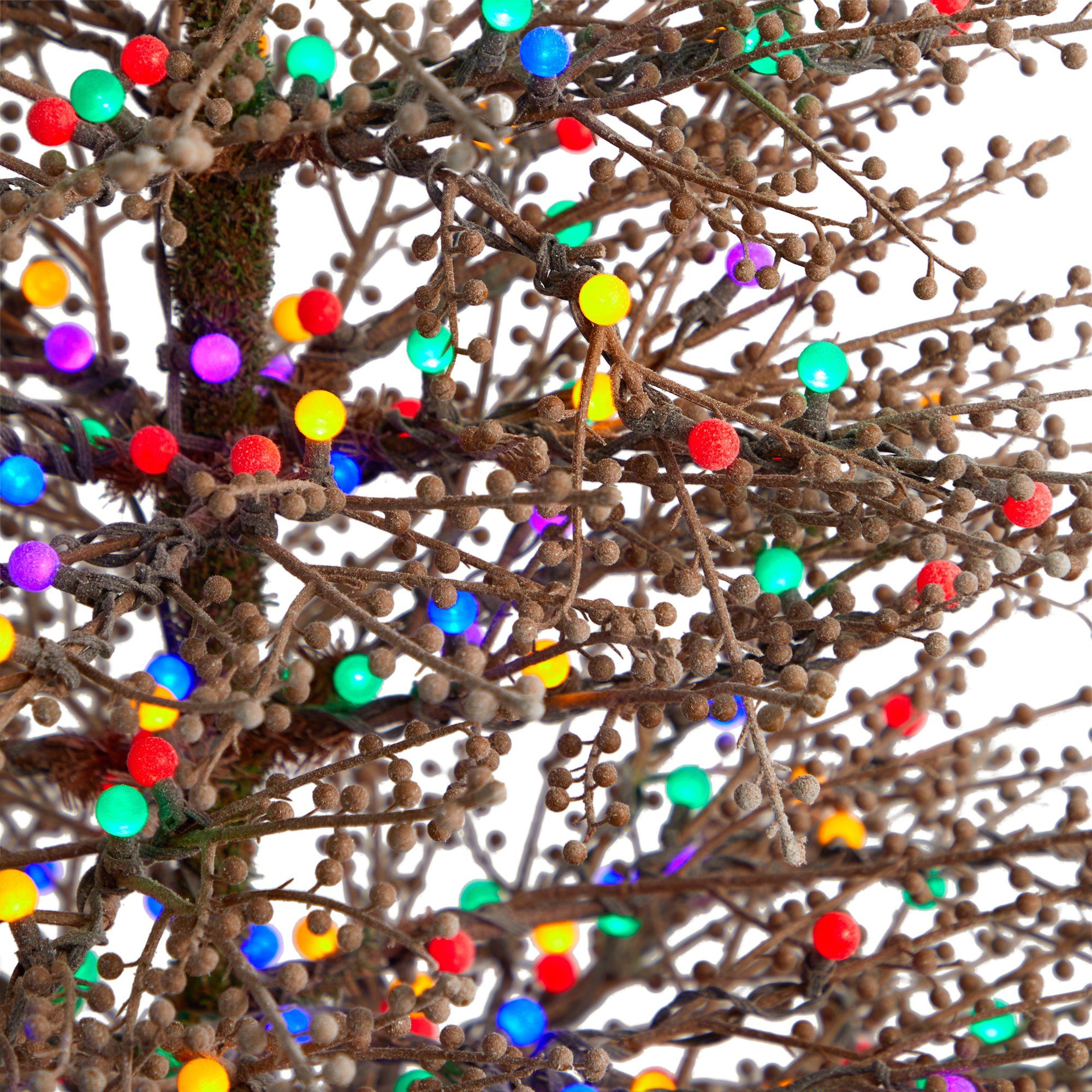 6' Frosted Berry Twig Christmas Tree