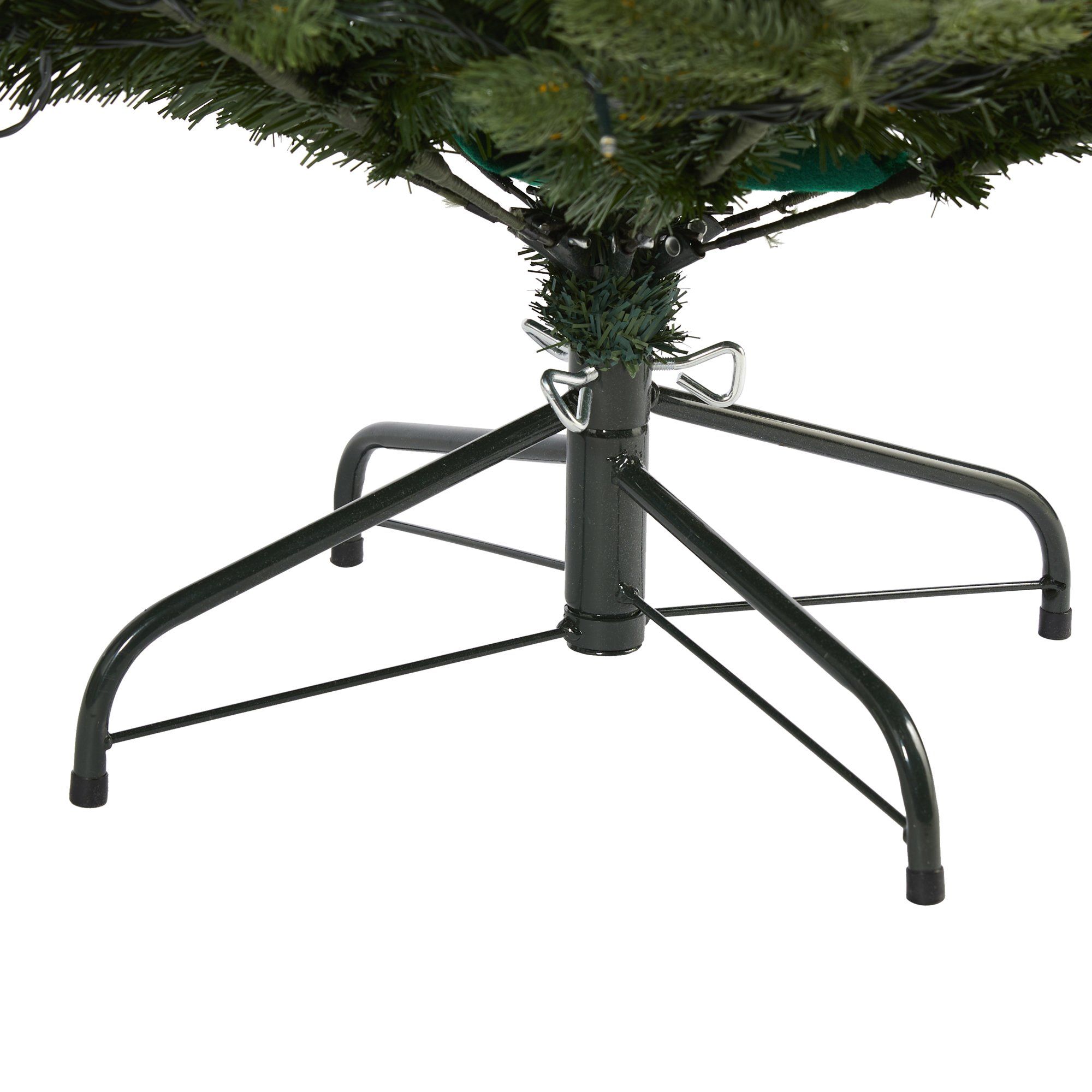 6’ Swedish Fir Artificial Christmas Tree with 350 Warm White LED Lights and 963 Bendable Branches