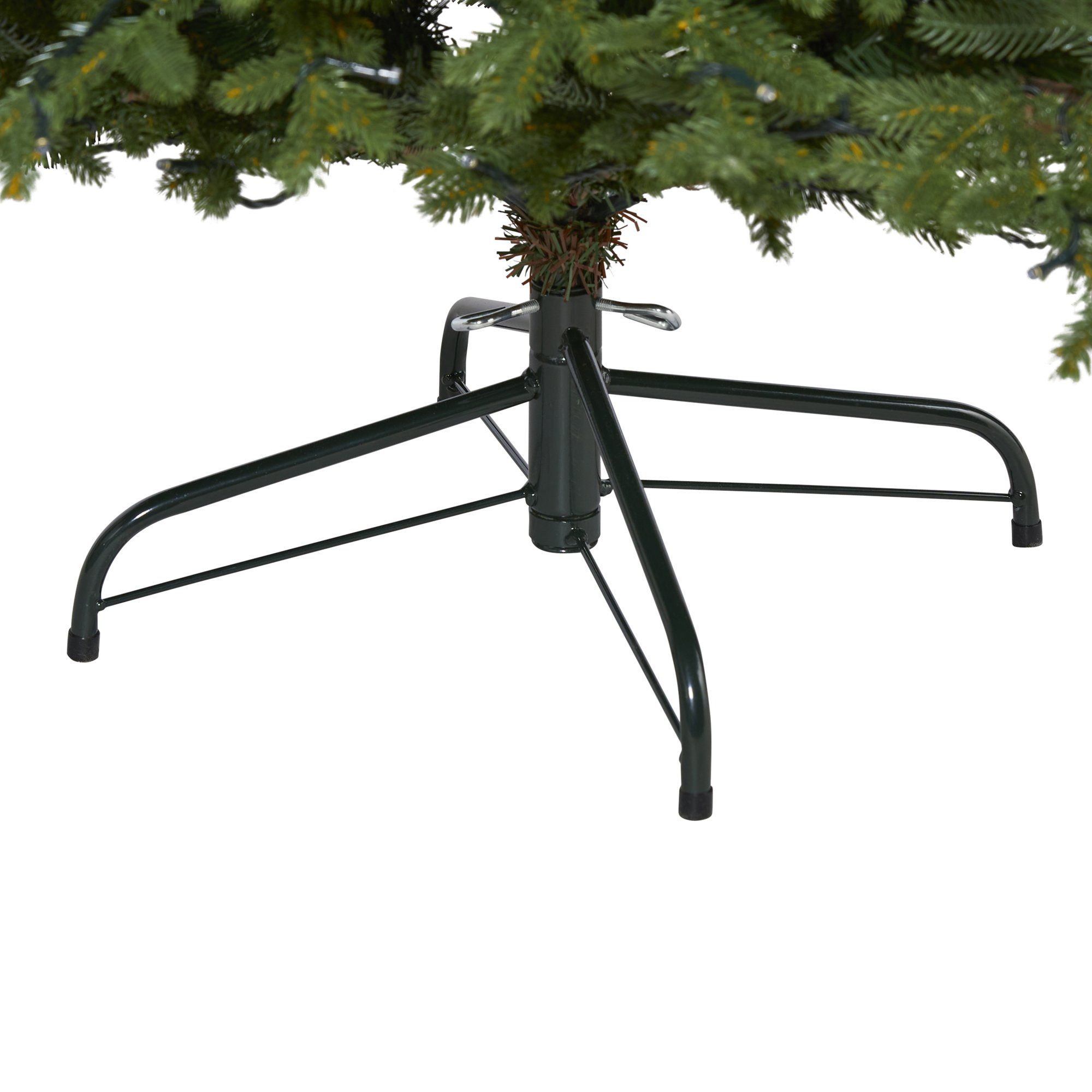 6’ Wyoming Spruce Artificial Christmas Tree with 400 Clear LED Lights and 1045 Bendable Branches