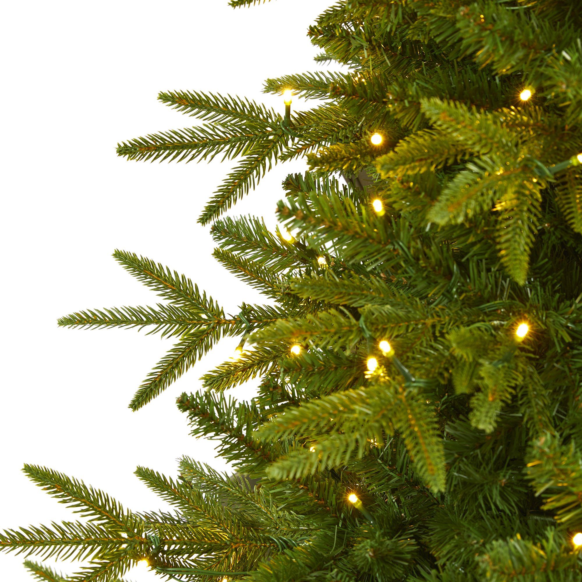 6.5’ Colorado Mountain Fir “Natural Look” Artificial Christmas Tree with 400 Clear LED Lights and 2056 Bendable Branches