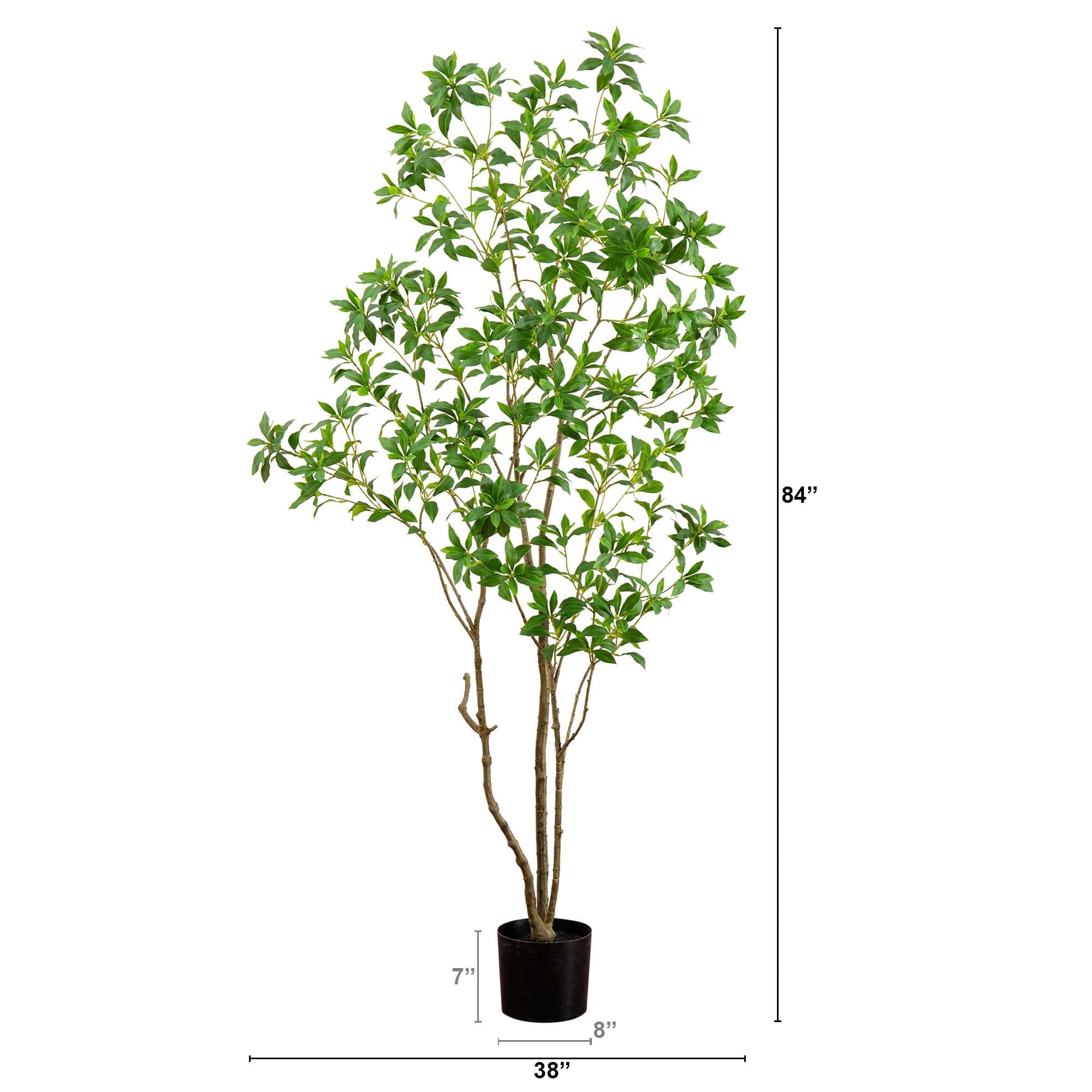 7’ Artificial Minimalist Japanese Pieris Tree
