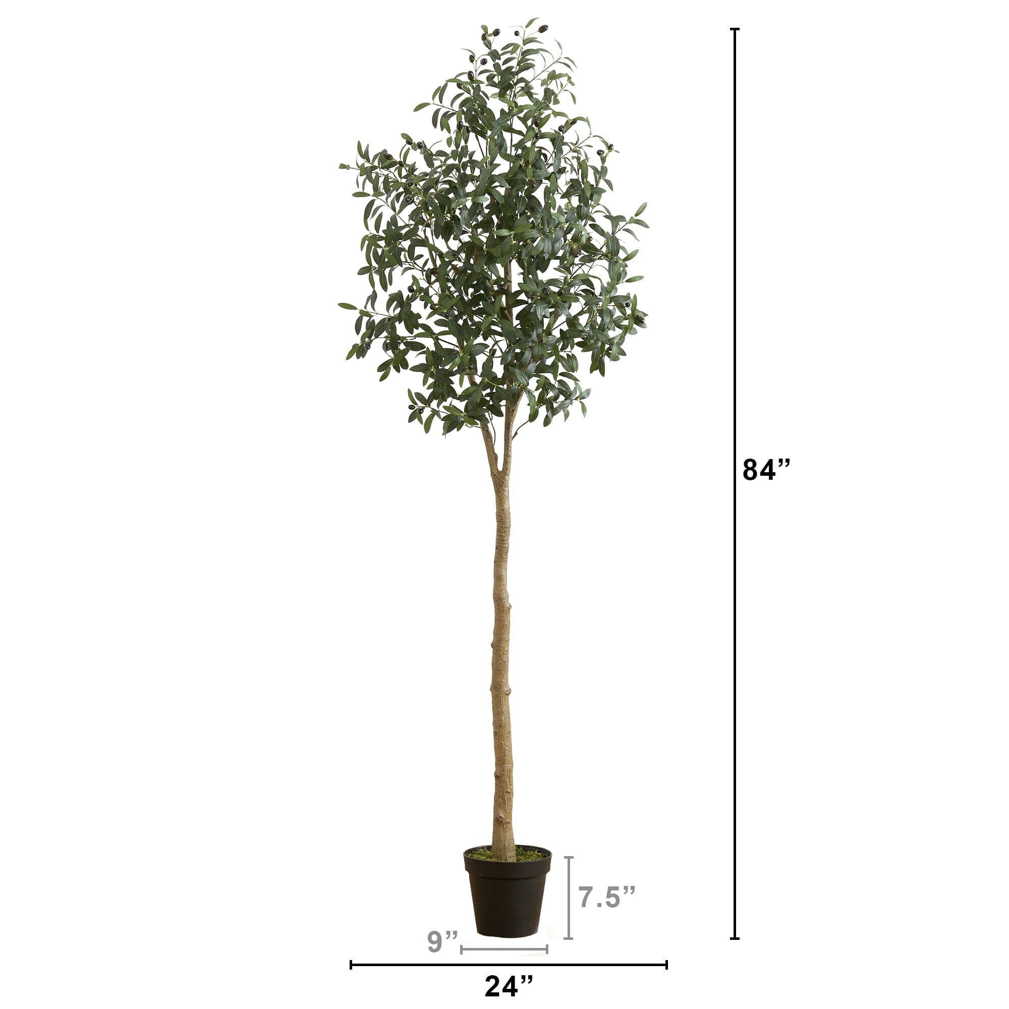 7’ Artificial Olive Tree
